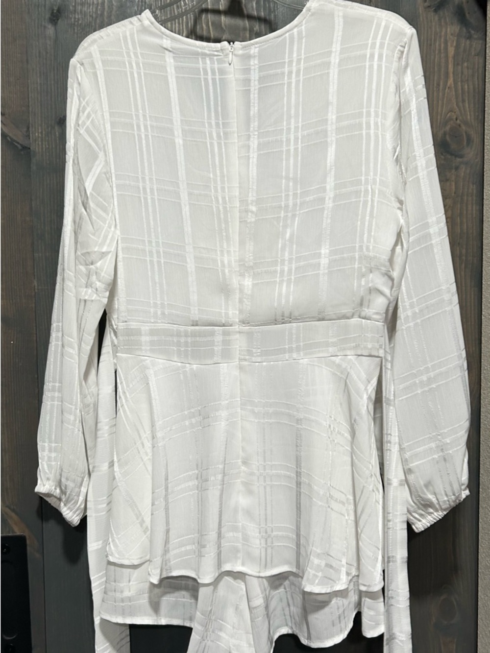 Women’s White Ruffle Romper - Picture 3 of 3